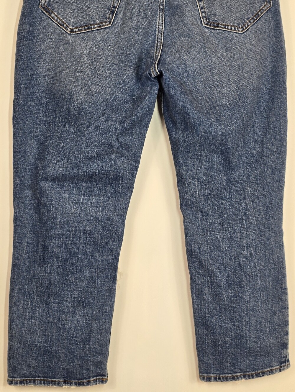 Abercrombie & Fitch Curve Love Short 27 4 Ultra High Rise Ankle Straight Jean - Picture 8 of 10